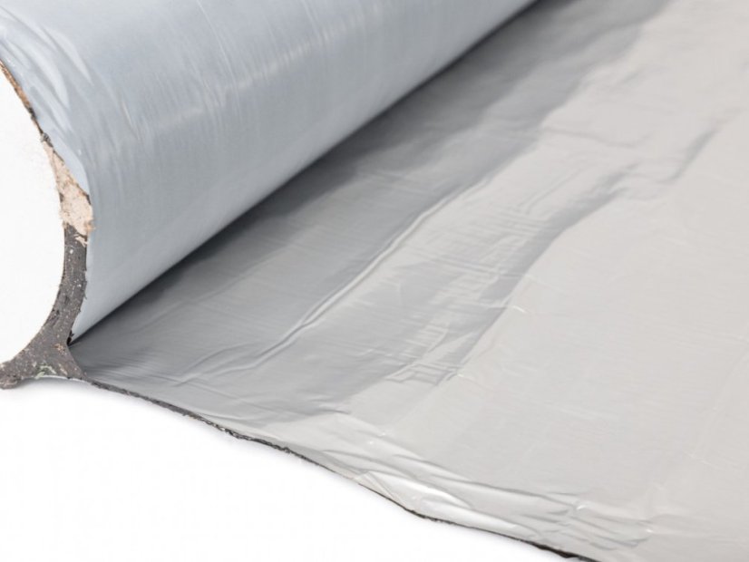 Nastro bituminoso autoadesivo con foglio di alluminio ALU FELT - Colore: grigio
